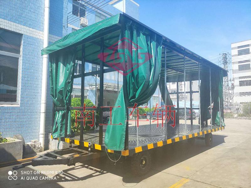 15吨雨篷双牵引拼搏在线(中国)唯一官方网站篷式工具周转拖车