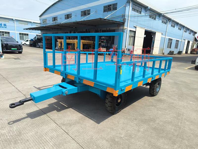 5吨下翻式护栏拼搏在线(中国)唯一官方网站 牵引全挂工具拖车